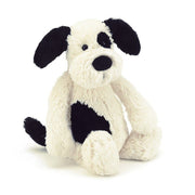 Medium Bashful Black & Cream Puppy