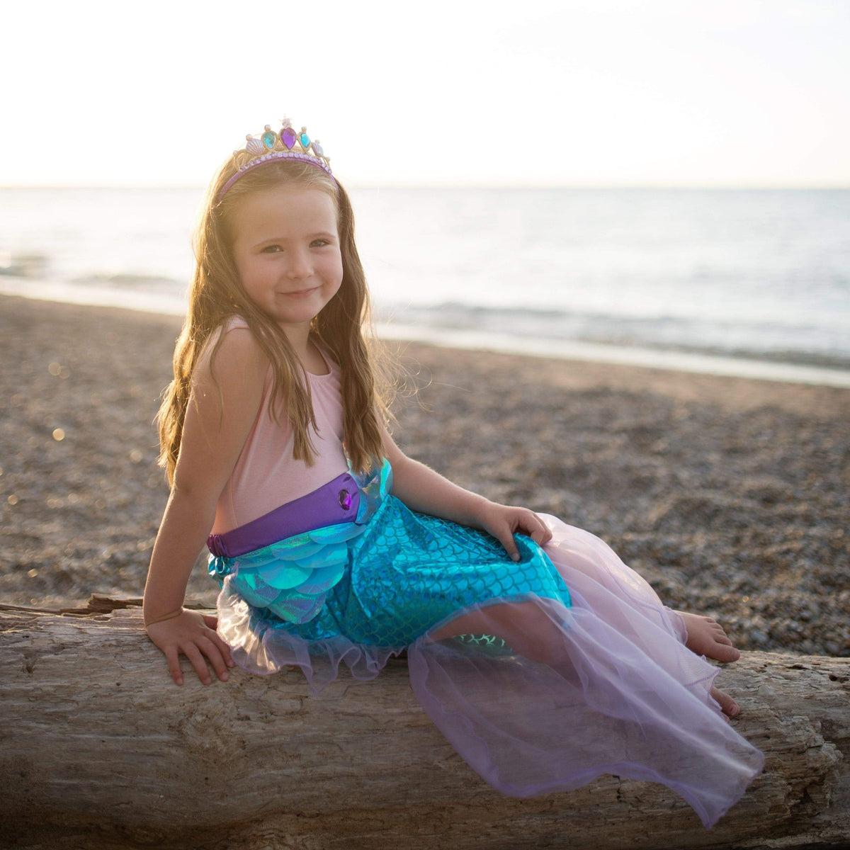 Mermaid Glimmer Blue Skirt & Tiara