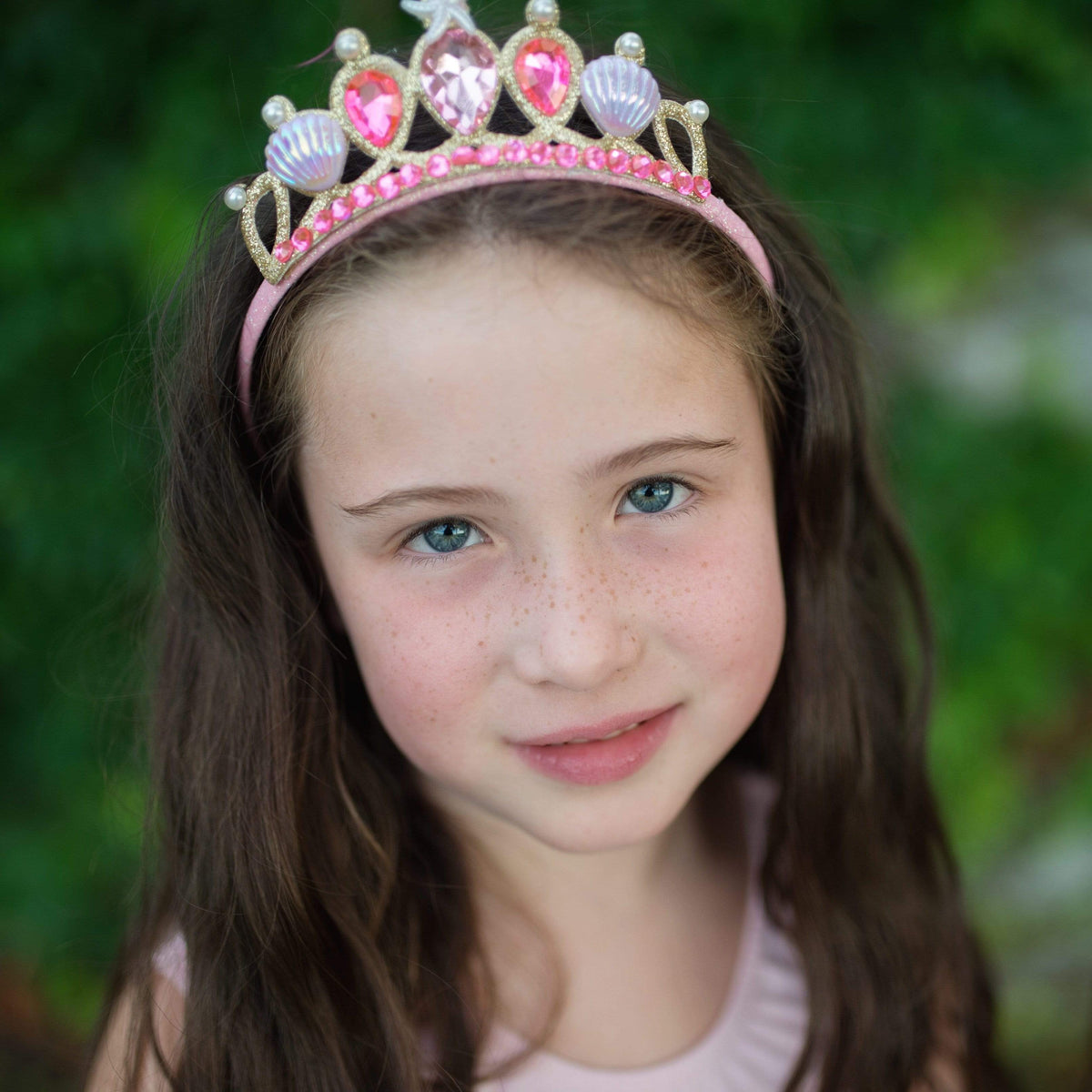 Mermaid Glimmer Pink Skirt w/ Tiara 5/6