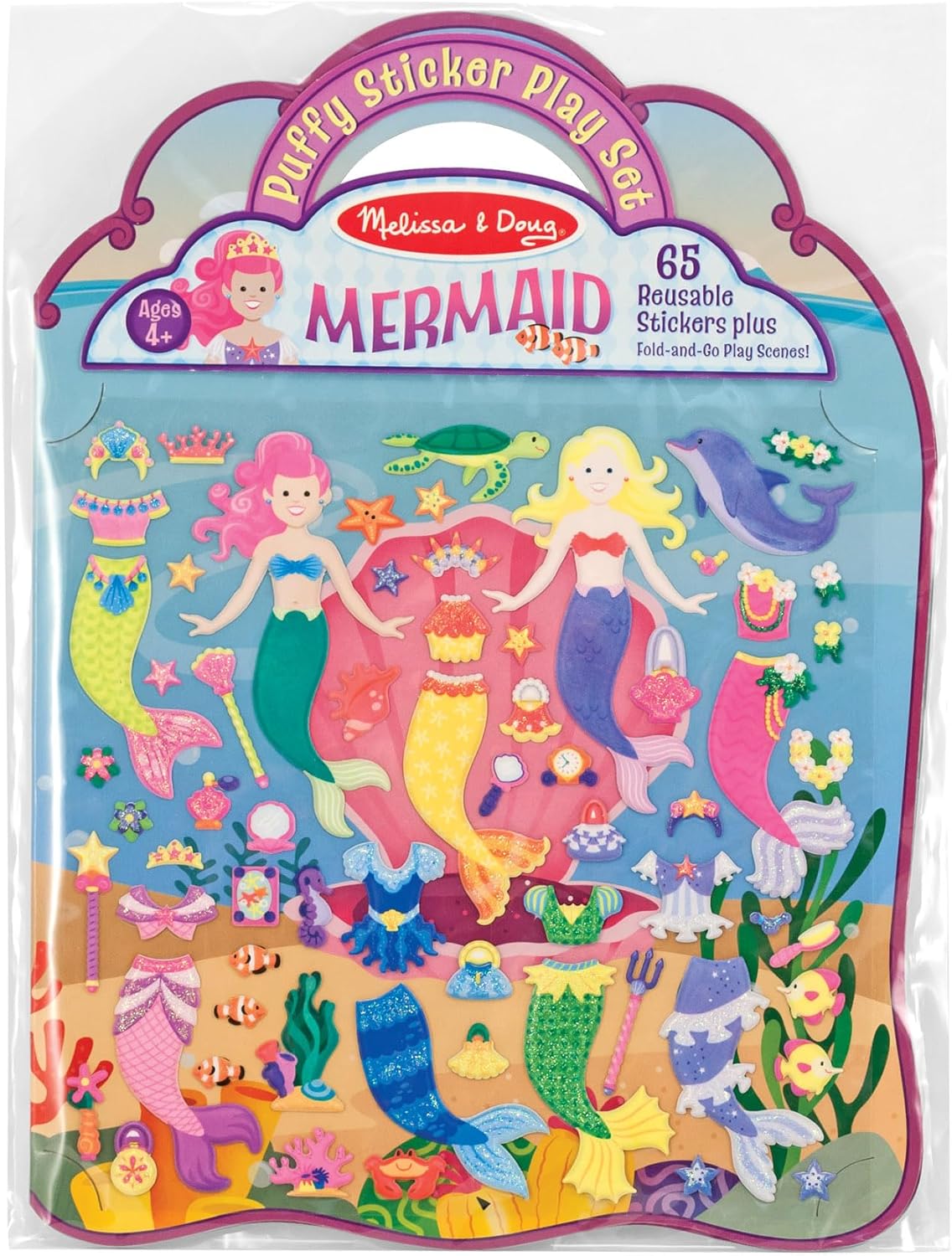 Mermaid Puffy Sticker Set