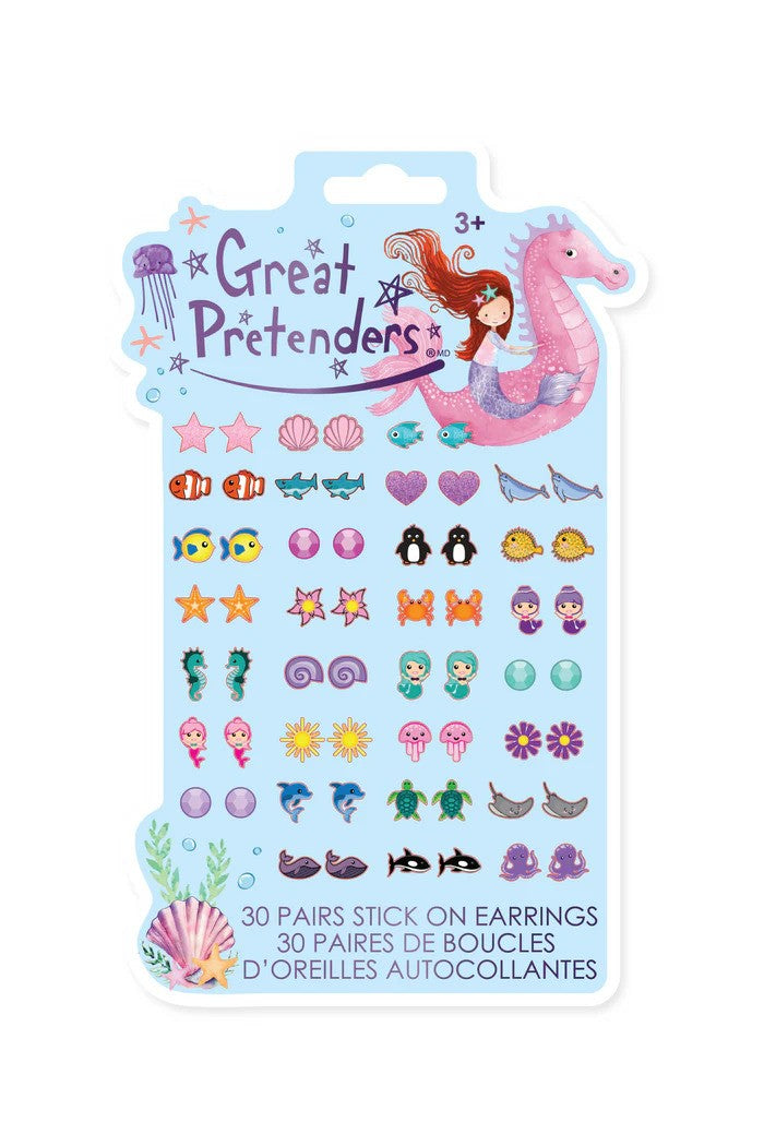 Mermaid Stick On Earrings