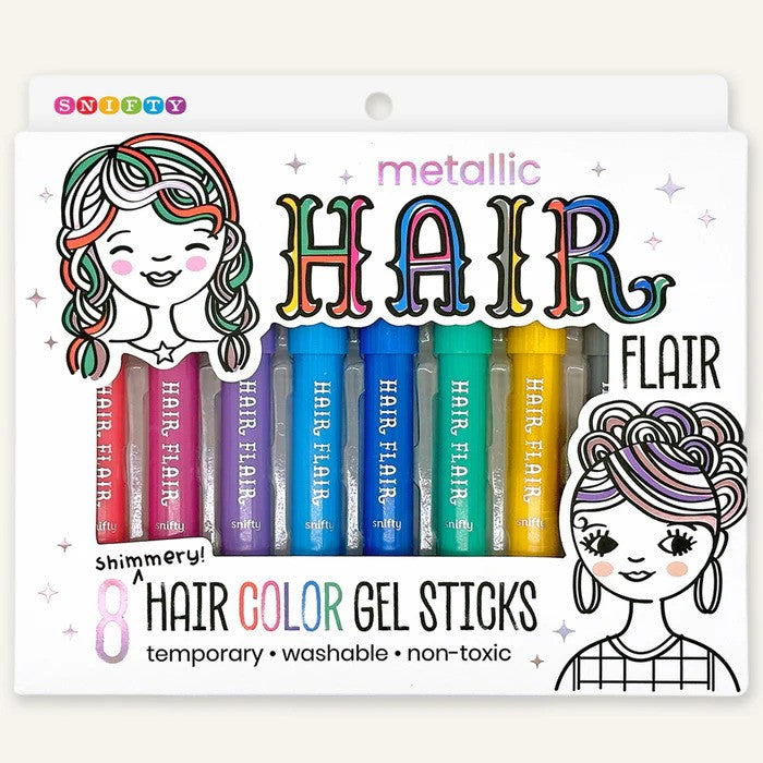 Metallic Hair Flair Gel Sticks
