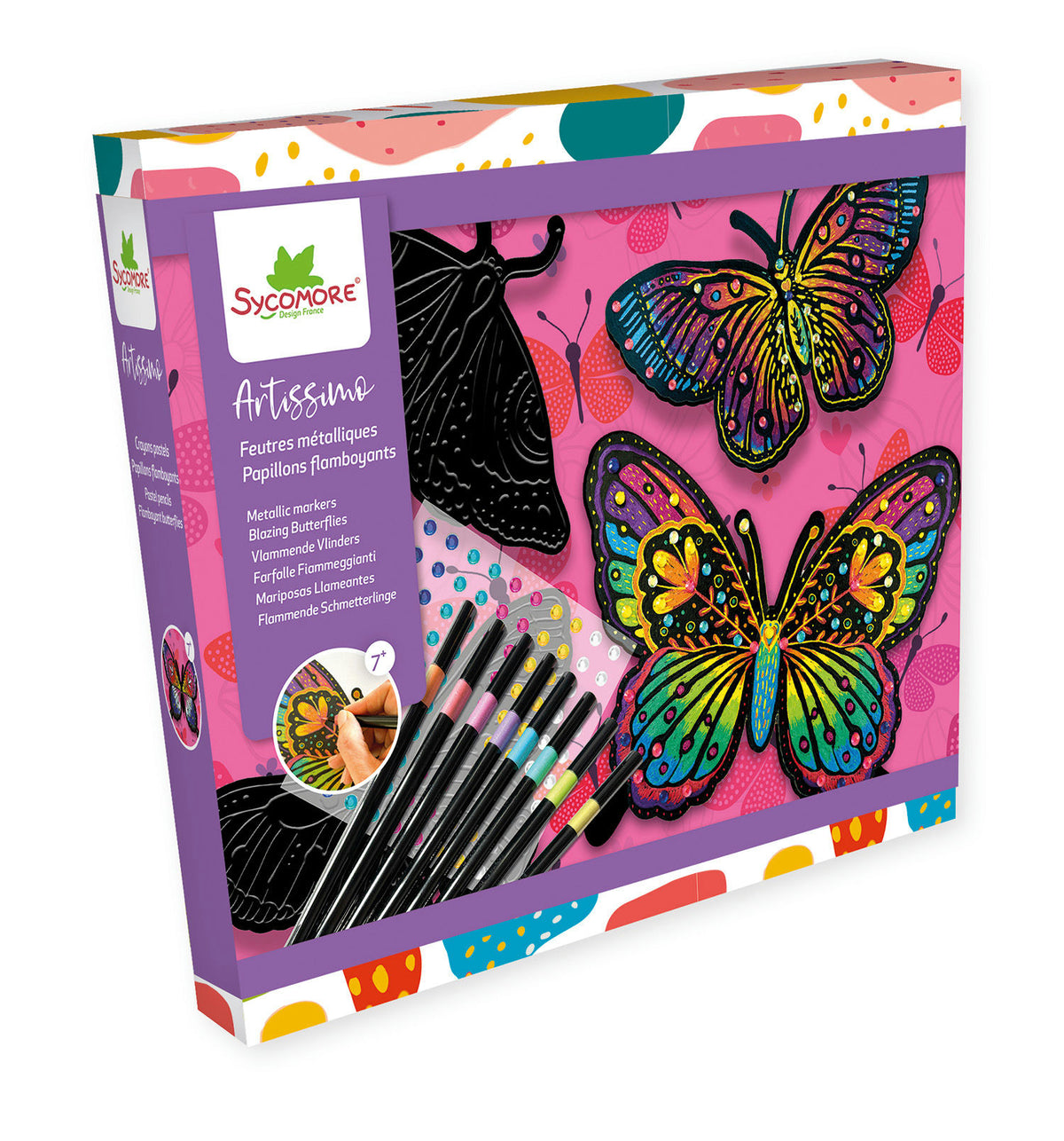 Metallic Markers Blazing Butterflies