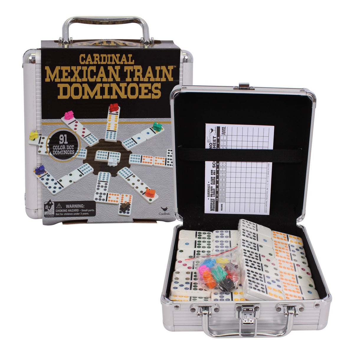 Mexican Train Dominoes in Carry Case