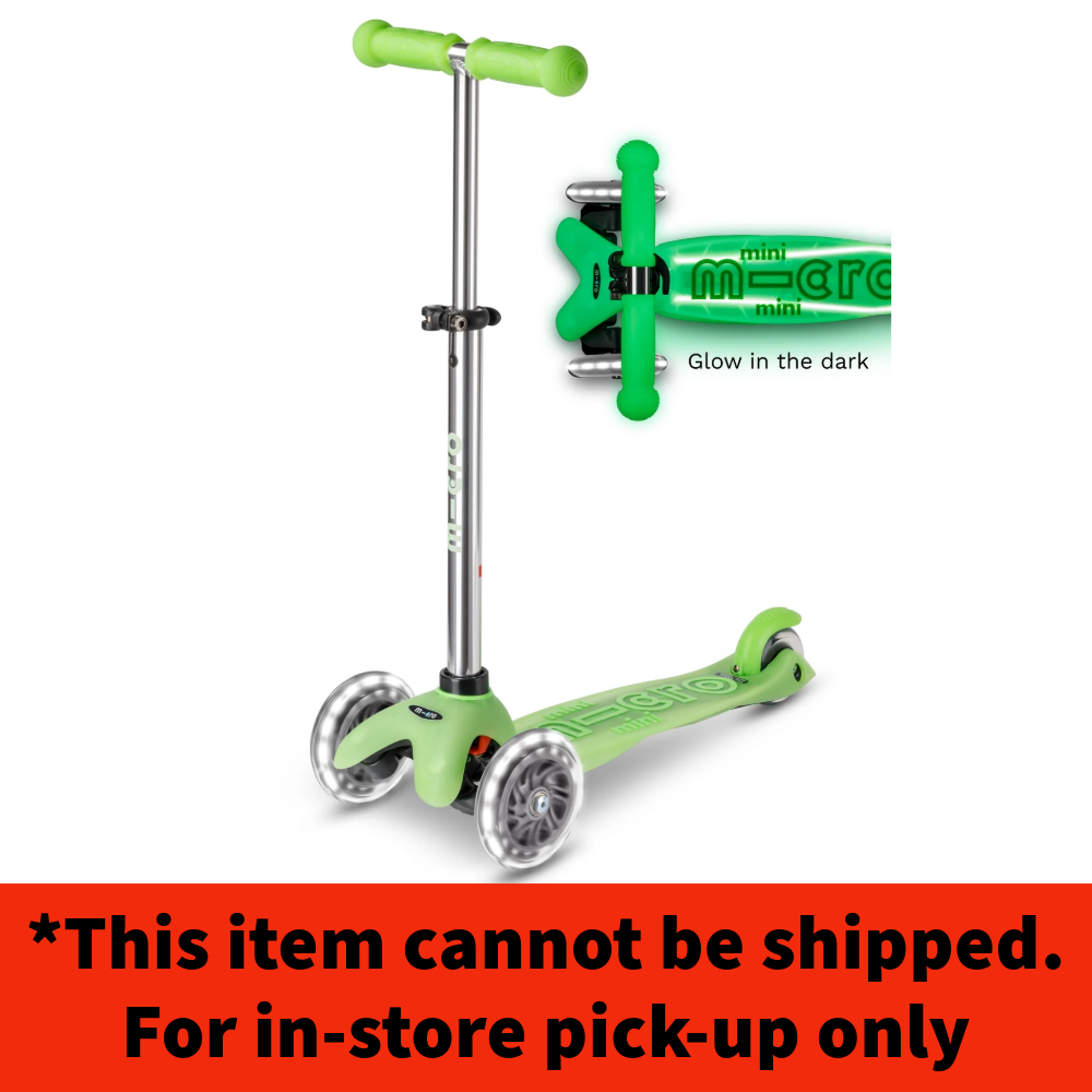 Micro Mini Deluxe Glow LED Plus Scooter - Icy Lime