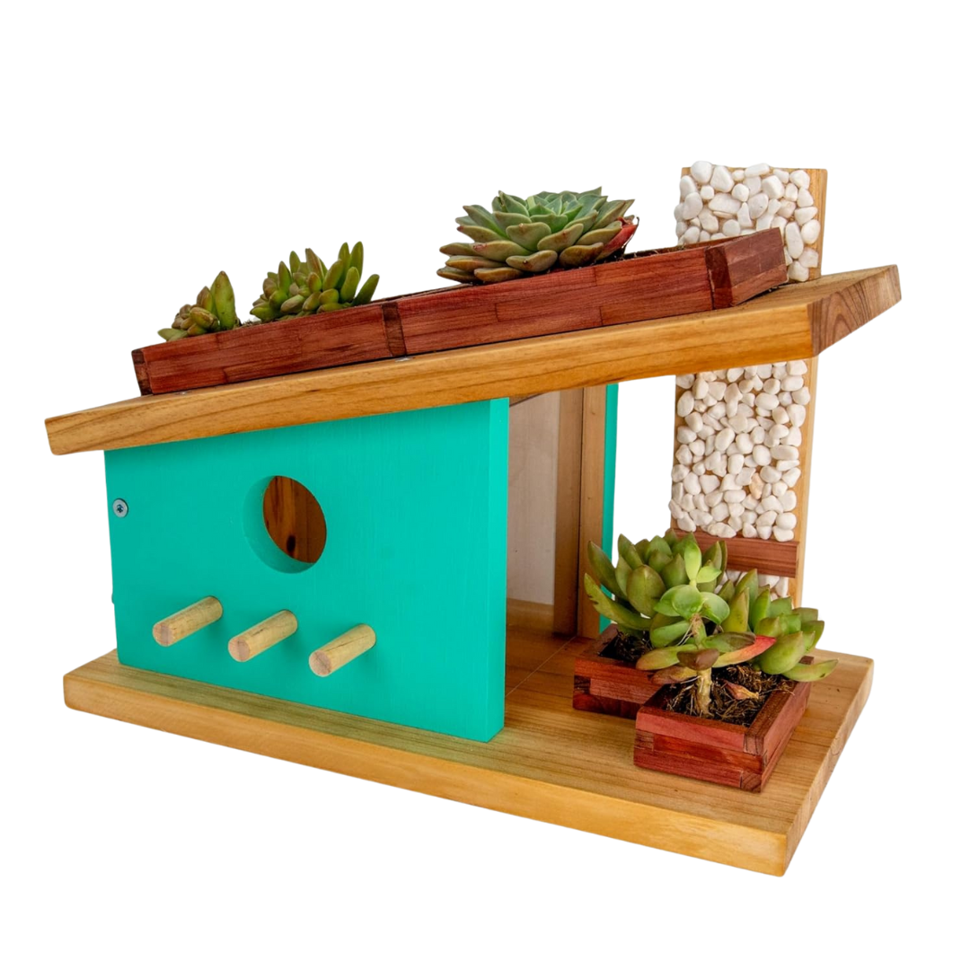 Modern Birdhouse Woodworking Kit