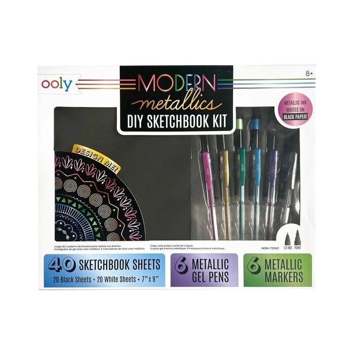Modern Metallics DIY Sketchbook Kit
