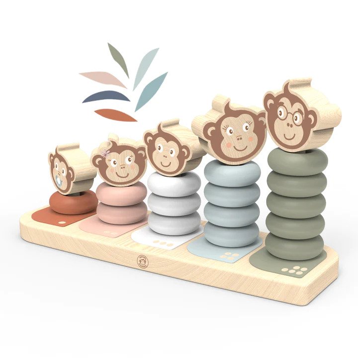 Monkey Family Counting Stacker