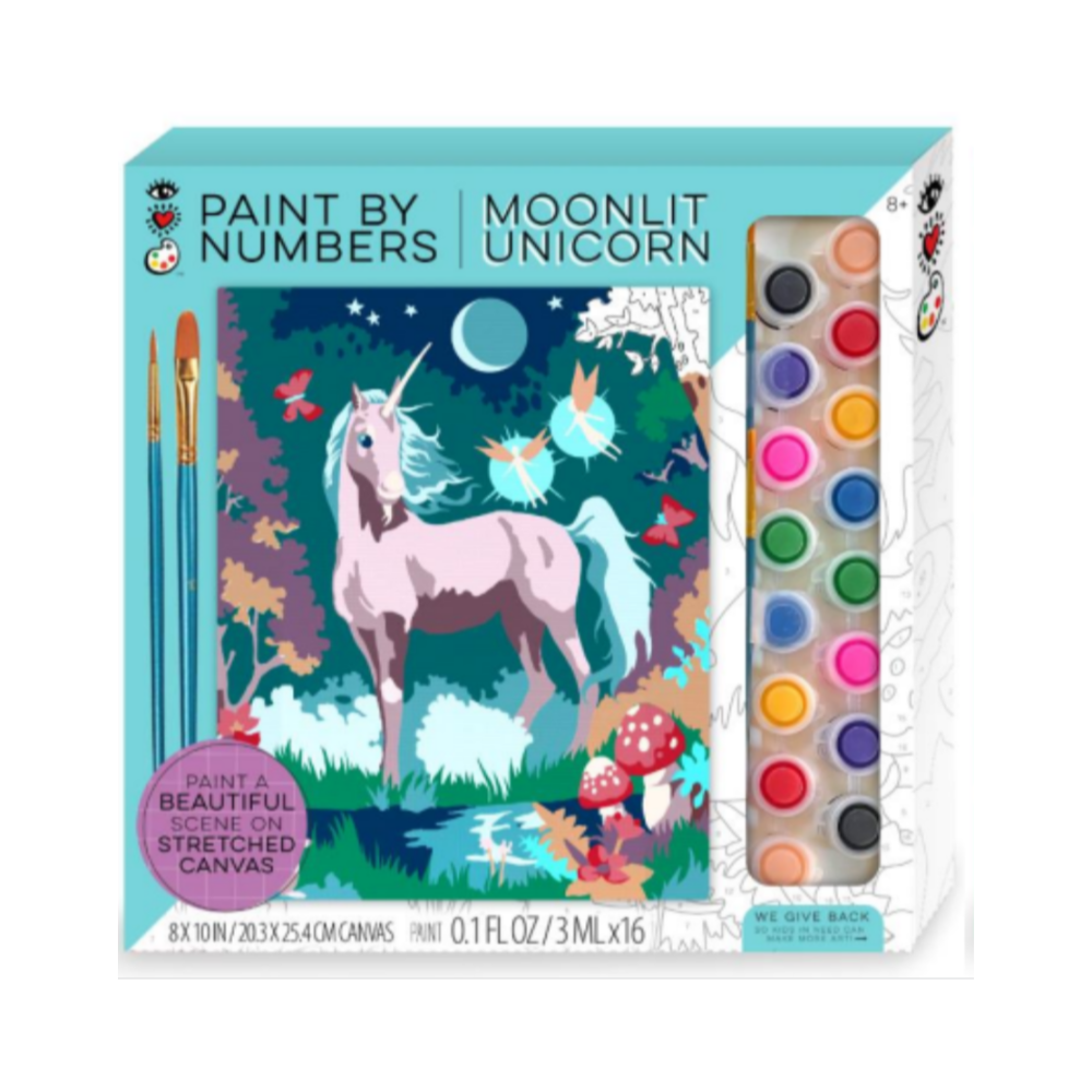 Moonlit Unicorn Paint By Number Kit