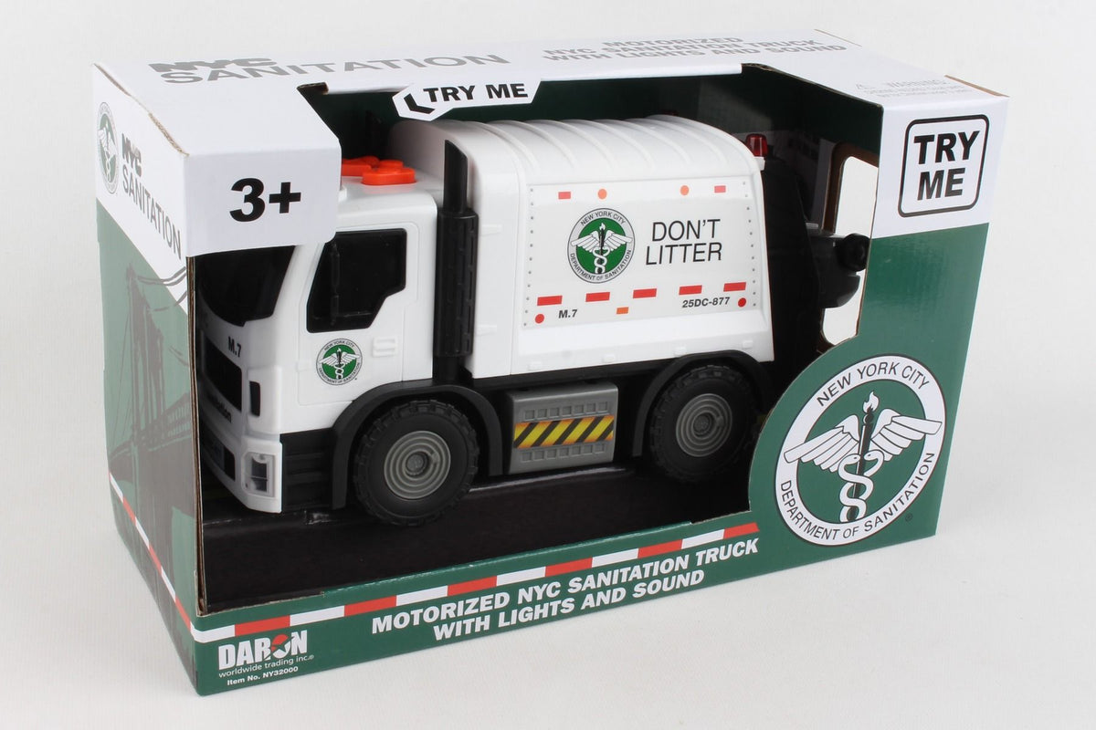 NYC Sanitation Garbage Truck with Lights & Sounds