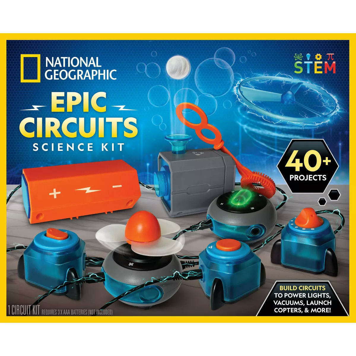 National Geographic Epic Circuits Science Kit - 40+ Projects