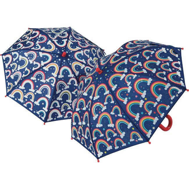 Navy Rainbow Umbrella