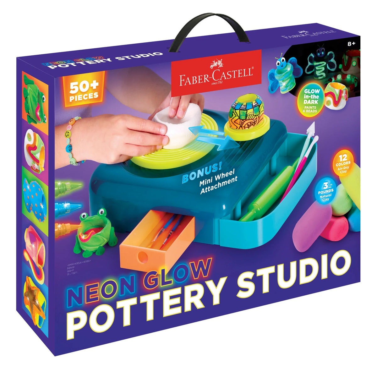 Neon Glow Pottery Wheel