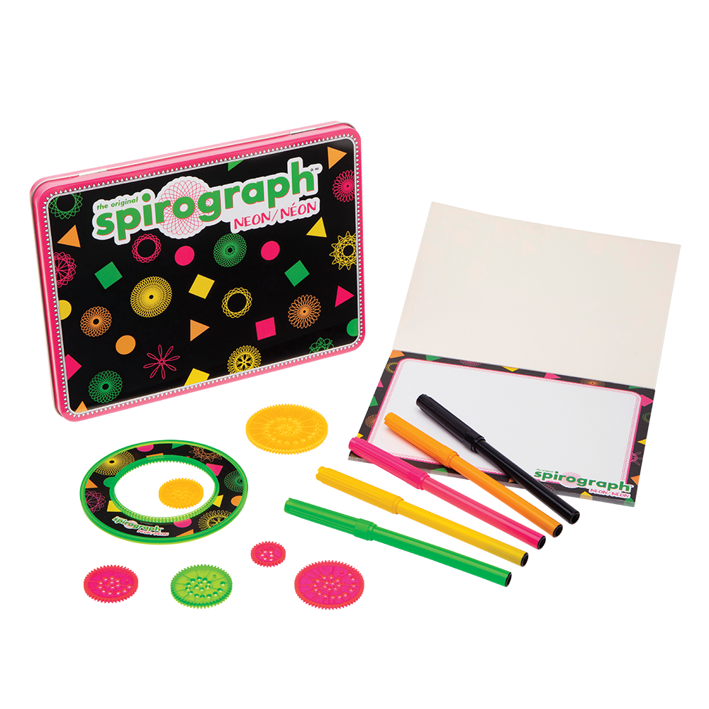 Neon Spirograph Tin