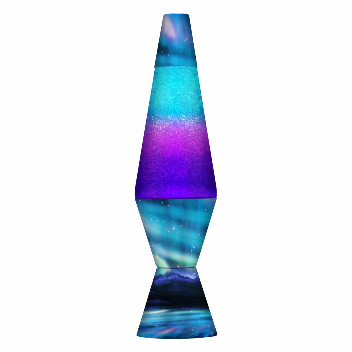 Northern Lights Glitter Lava Lamp