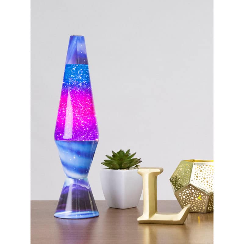Northern Lights Glitter Lava Lamp