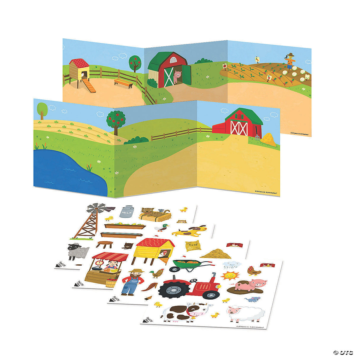 On The Farm Reusable Sticker Tote