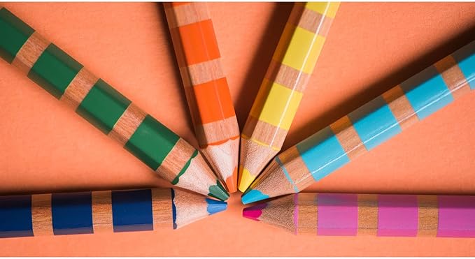 Otters 6 Double-Sided Colored Pencils