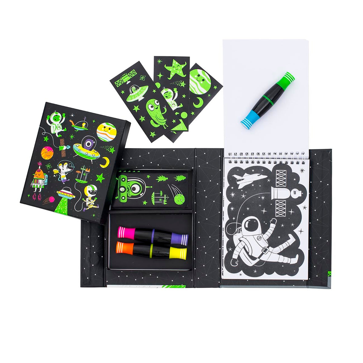 Outer Space Neon Coloring Set