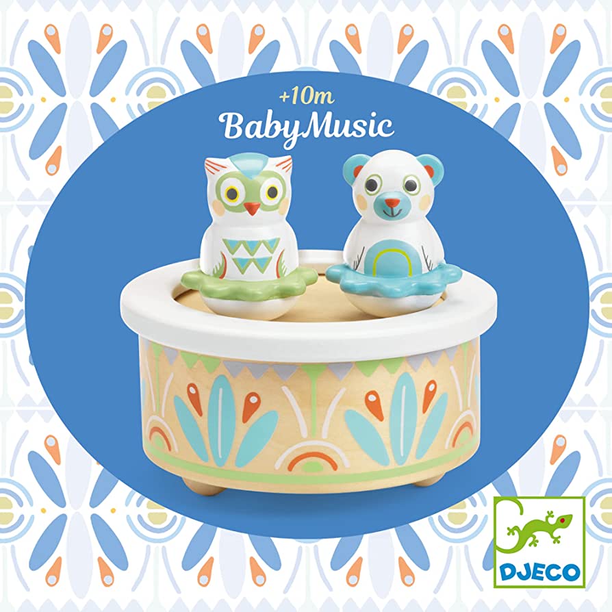 Owl & Bear Magnetic Baby Music Box