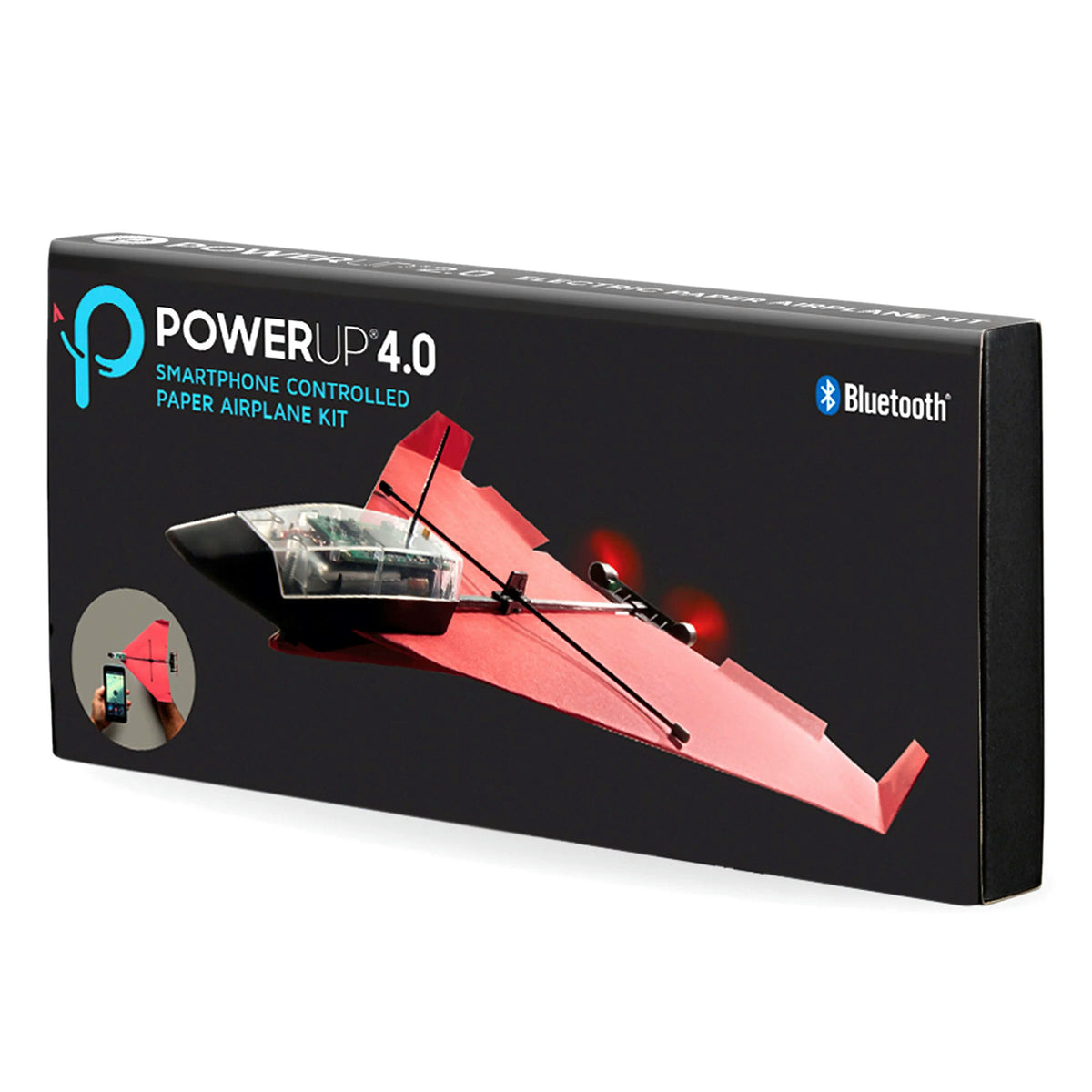POWERUP 4.0 Smartphone Controlled Paper Airplane Kit - Red