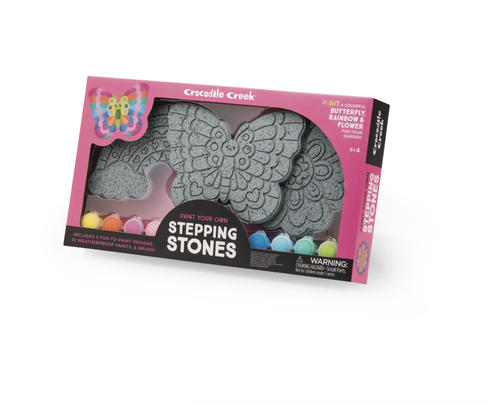 Paint Your Own Stepping Stones - Rainbow Garden