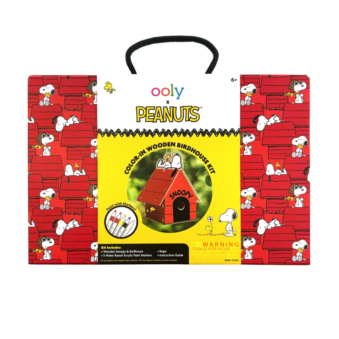 Peanuts Color-In Wood Birdhouse Kit