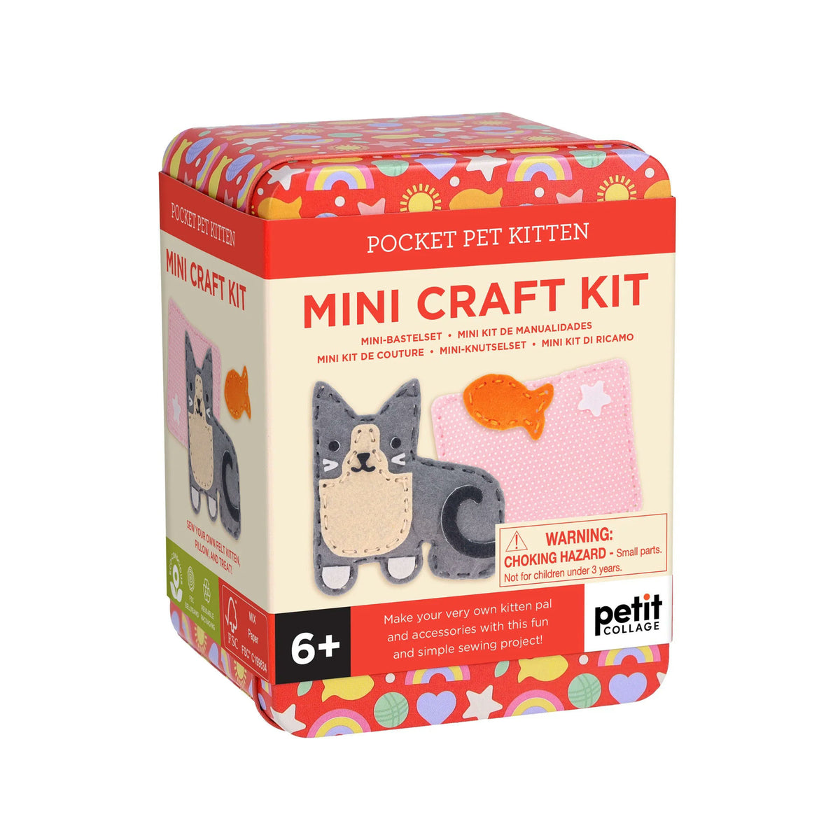 Petit Collage Mini Craft Kit: Pocket Kitten