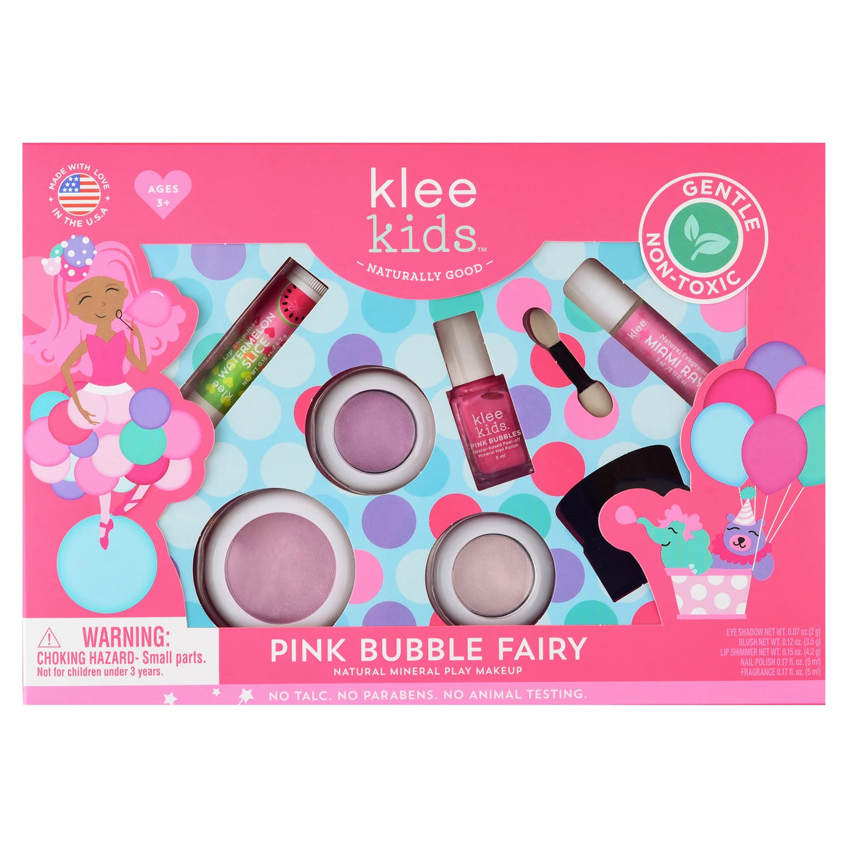 Pink Bubble Fairy Natural Makeup Kit