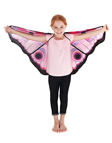 Pink Butterfly Wings with Glitter Eyes