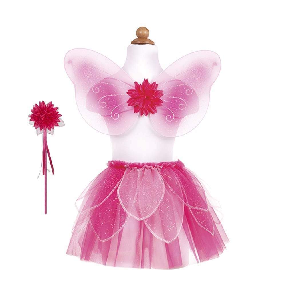 Pink Fancy Flutter Skirt, Wings & Wand