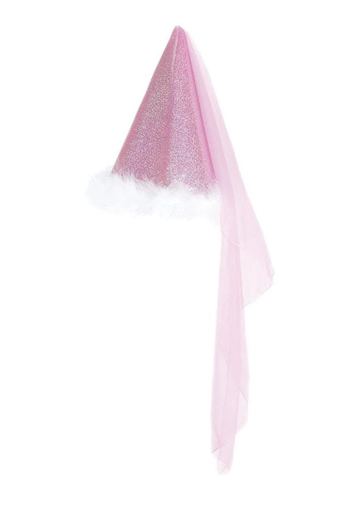 Pink Glitter Princess Hat