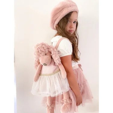 Pink Poodle Backpack