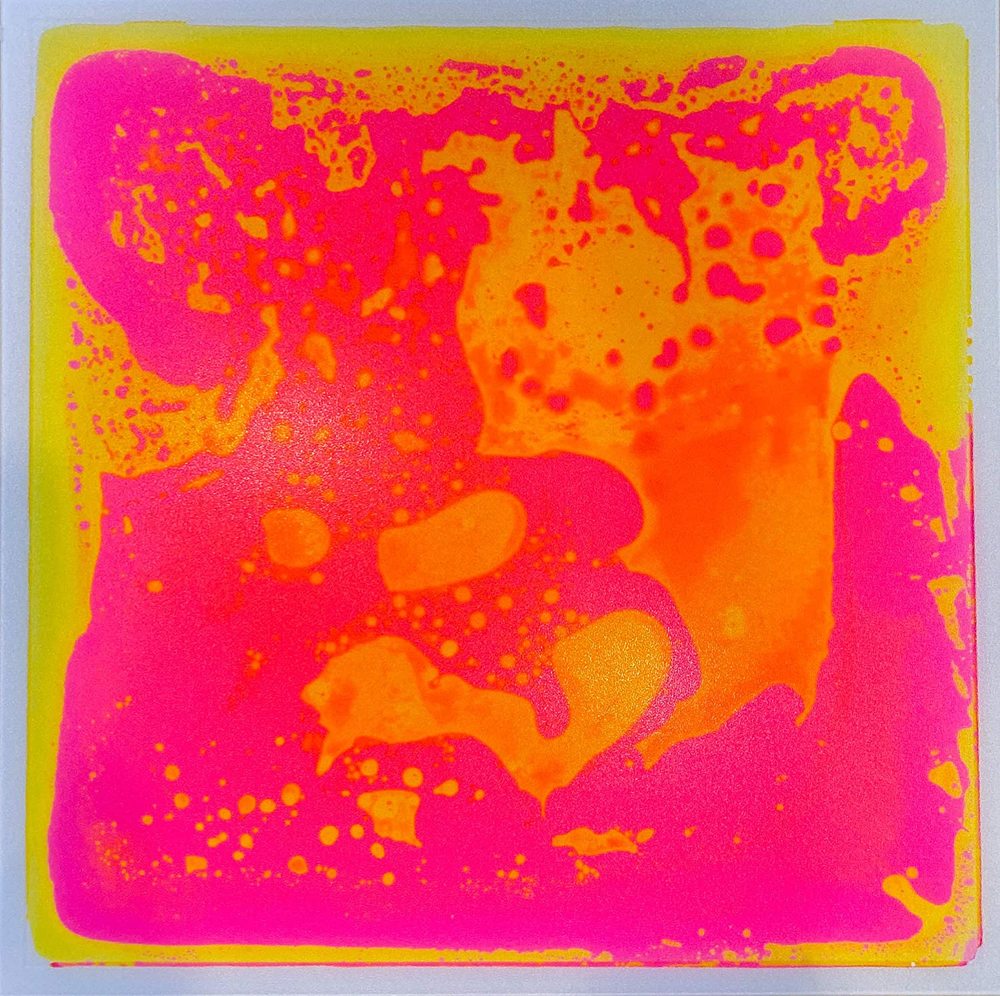 Pink/Yellow Surfloor Liquid Tile