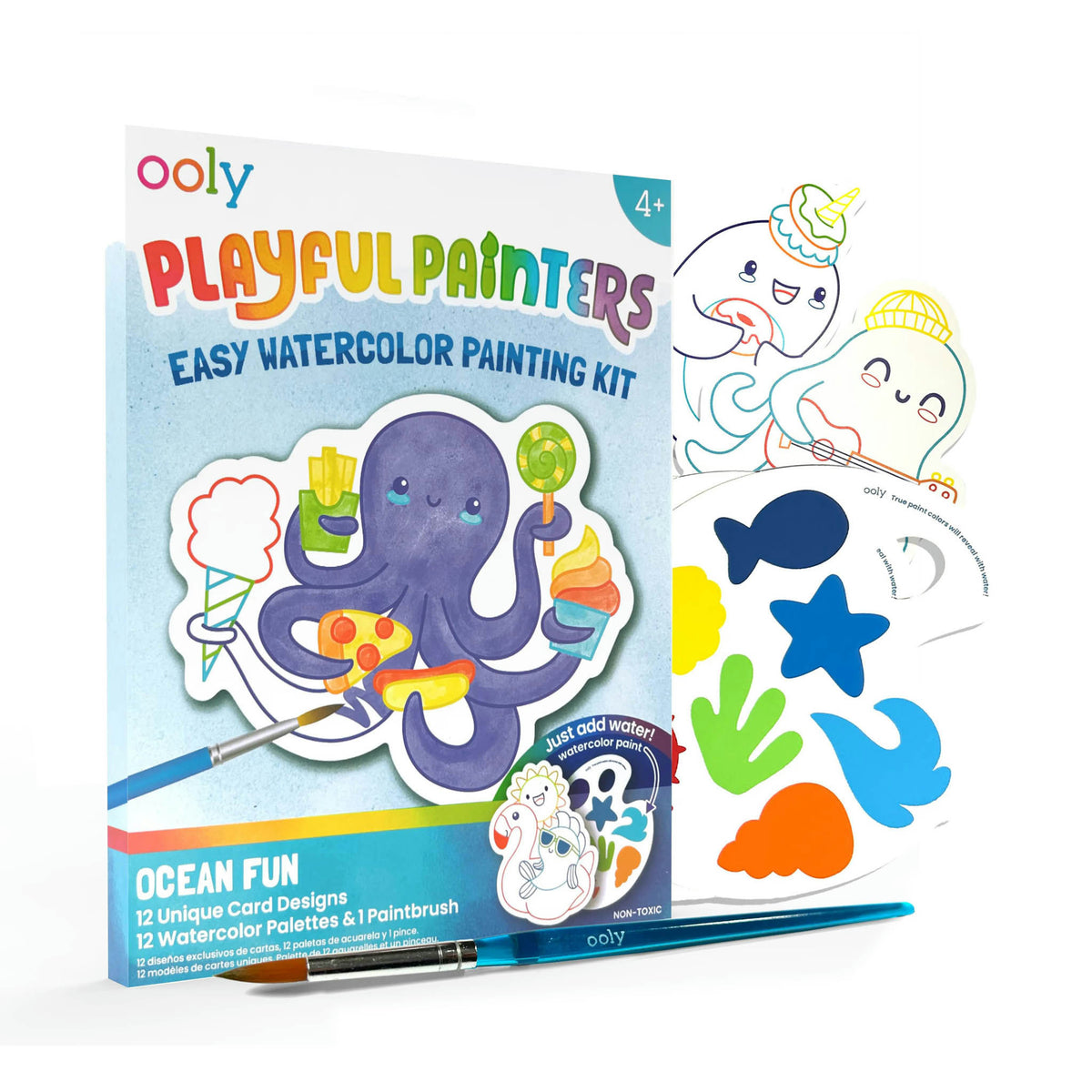 Playful Painters Easy Watercolor Painting - Ocean Fun