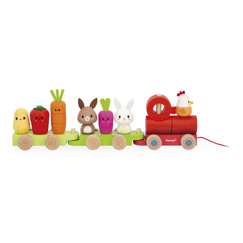 Pull Along Farm Train
