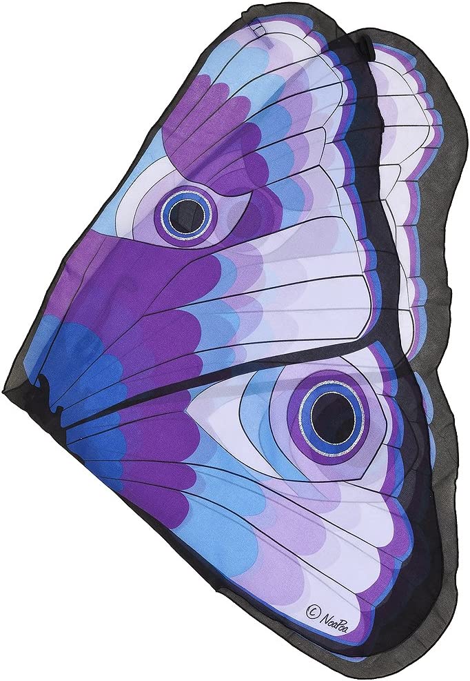 Purple Butterfly Wings with Glitter Eyes