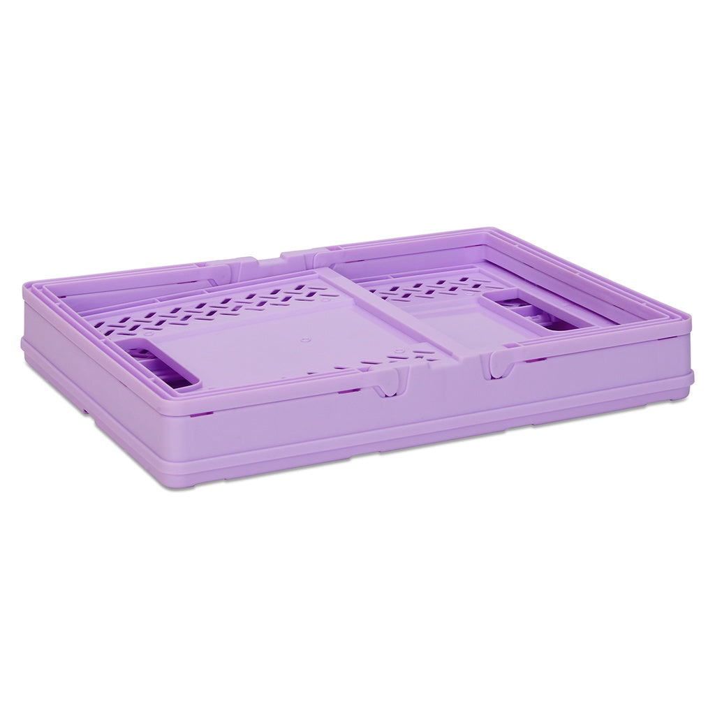 Purple Foldable Storage Crate