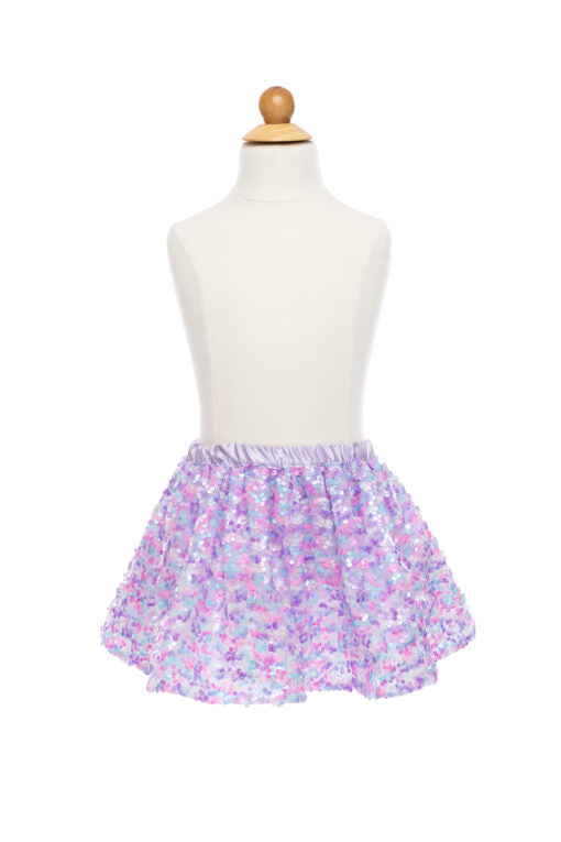 Purple Party Sequins Skirt Size 4/6