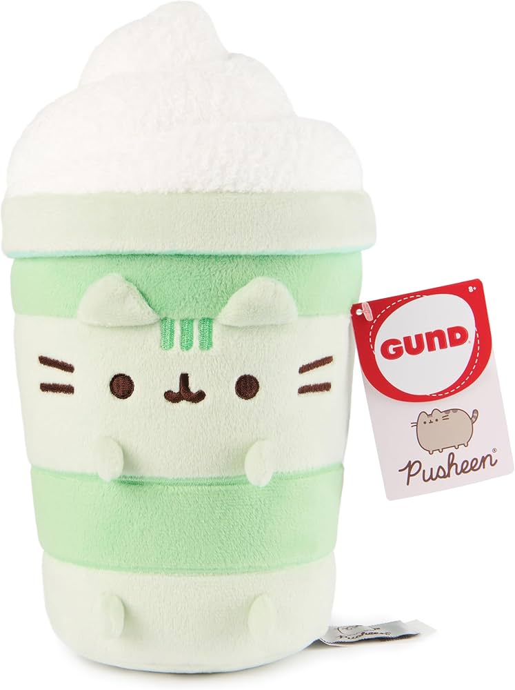 Pusheen Sips Matcha Latte