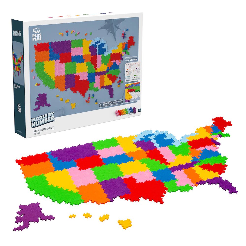 Puzzle by Number - Map of the United States