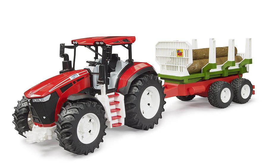 ROADMAX Tractor with Forwarding Trailer and 3 tree trunks