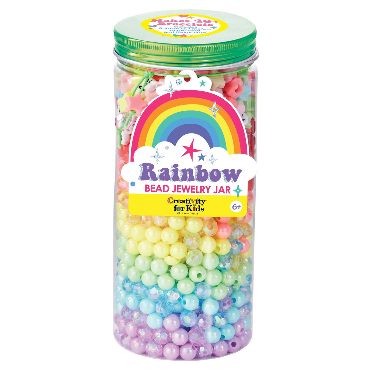 Rainbow Bead Jar