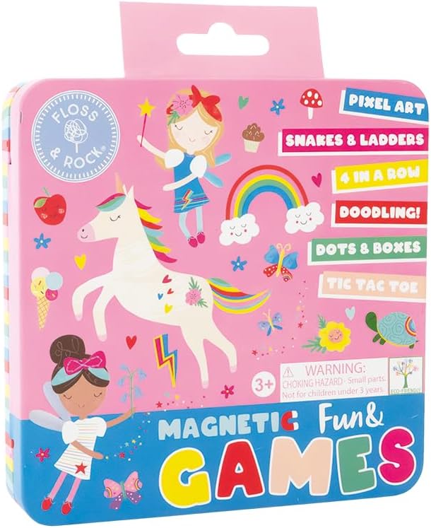 Rainbow Fairy Magnetic Games Tin