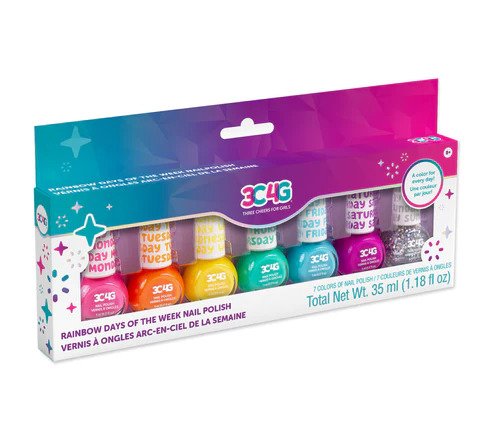 Rainbow Nail Polish: Days of the Week