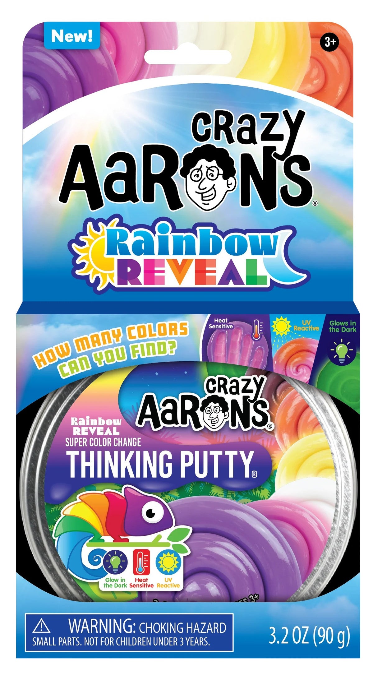 Rainbow Reveal Thinking Putty Tin