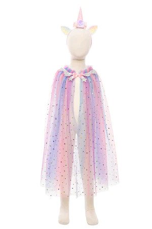 Rainbow Unicorn Cape & Headband Set