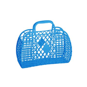 Royal Blue Small Retro Jelly Basket Bag