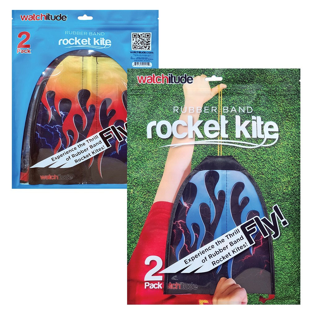 Rubber Band Rocket Kite - 2 pk