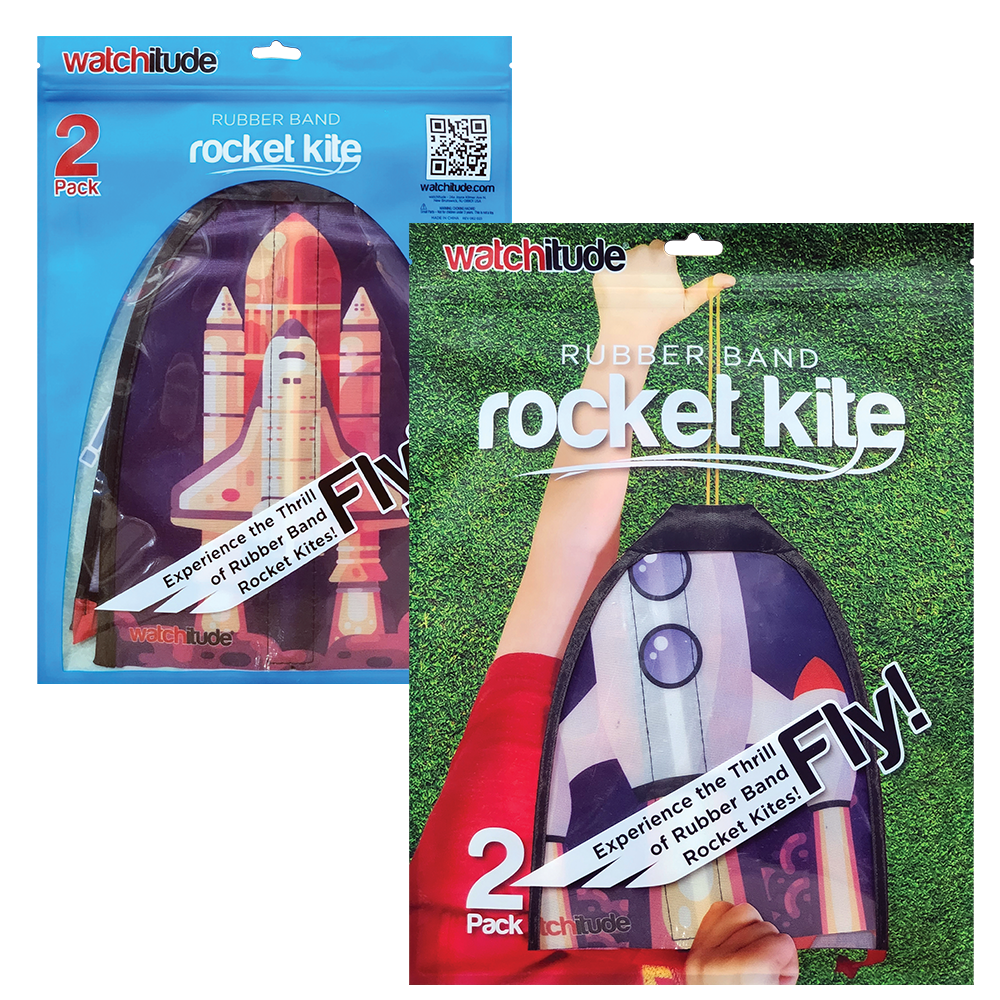 Rubber Band Rocket Kite - 2 pk